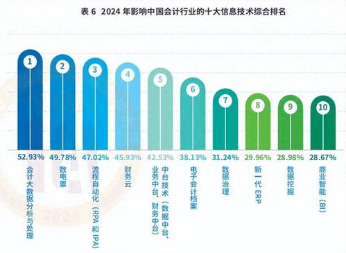 数电票 电子会计档案等入选2024年影响中国会计行业十大信息技术